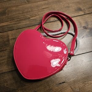 Red Patent Heart